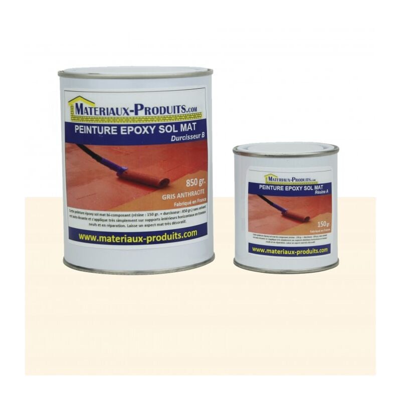 Matpro - Peinture époxy sol et mur Mat - 1 Kg Crème