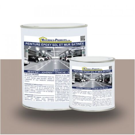 Peinture Epoxy Sol et Mur satinée - 1 Kg Taupe - MATPRO