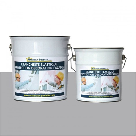 Peinture Etanche & Elastique Pour Protection Façade Gris Ciment