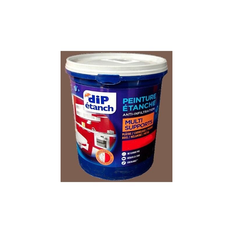 Dip Etanch - dip Peinture Étanche Acrylique Multi-Supports Taupe 0,75 l - Taupe
