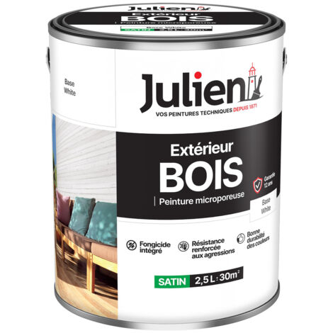 Peinture Extérieure Bois Microporeuse Base White - Julien