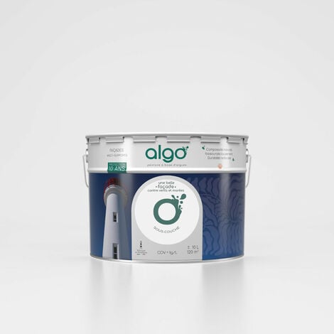 Peinture extérieure façade écologique Algo - Sous-couche - Blanc - 2L
