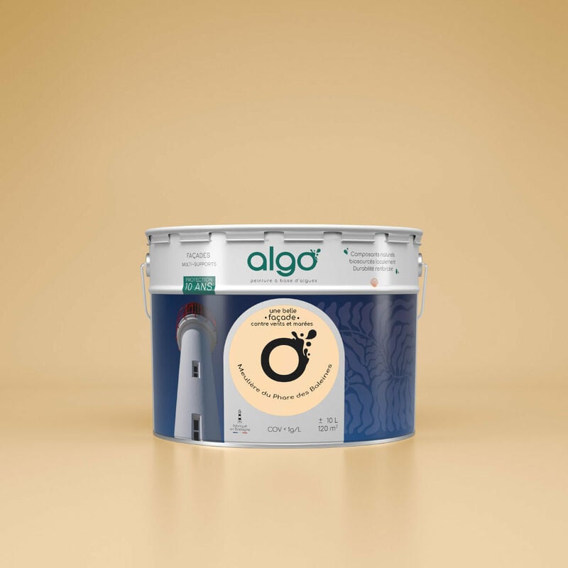 Peinture extérieure façade écologique Algo Mat - Meulière du Phare des Baleines - 10L