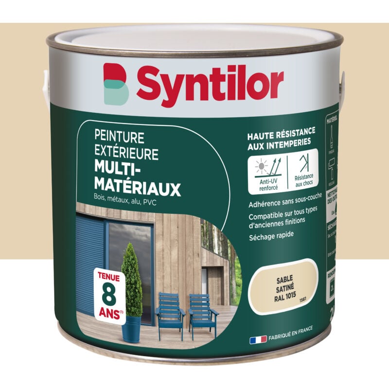 Syntilor - Peinture Exterieure Multi-Materiaux 2L Sable Satiné