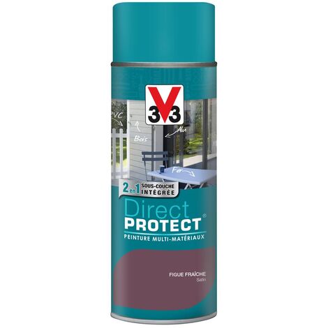 Peinture extérieure Multi-Matériaux Direct protect® V33 Figue fraîche 400ml