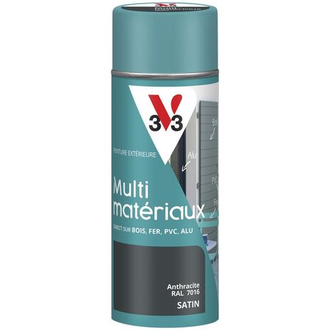 Peinture extérieure Multi-matériaux V33 Anthracite RAL 7016 Satin 400ml