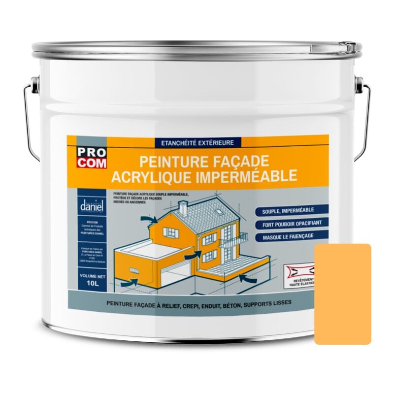 Peinture façade Procom crépi, façade à relief, imperméabilisation et protection des façades - Durable jusqu'à 10 ans f7b969 10 litres