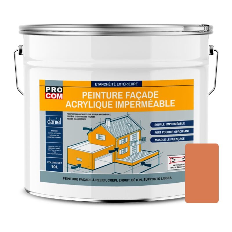 Peinture façade Procom crépi, façade à relief, imperméabilisation et protection des façades - Durable jusqu'à 10 ans cc7e5b 10 litres