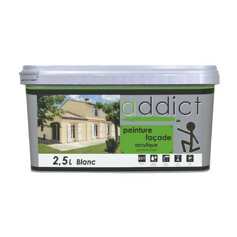 Peinture façade acrylique 2,5L - plusieurs modèles disponibles