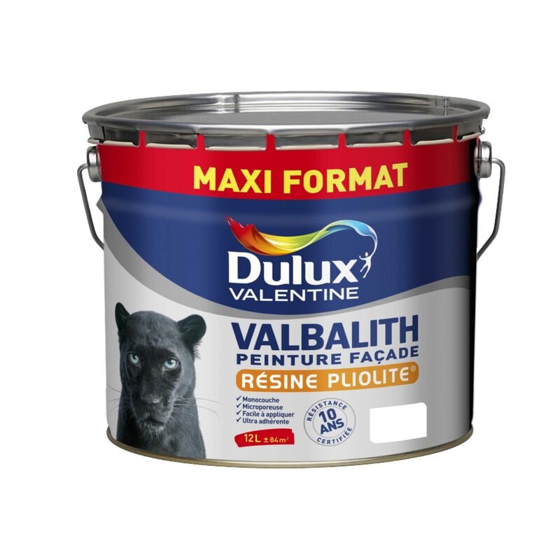 Dulux Valentine - Peinture Façade Valbalith Mat Blanc 12 l
