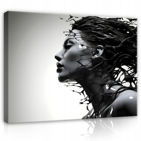 Peinture femme abstraite sur toile Murale 120x80