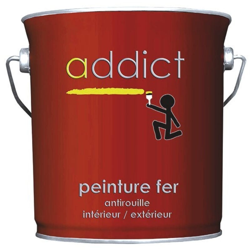 Addict - Peinture Fer 2.5 litres gris argent