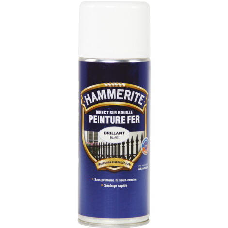 Peinture fer Aerosol Blanc 400ml - HAMMERITE