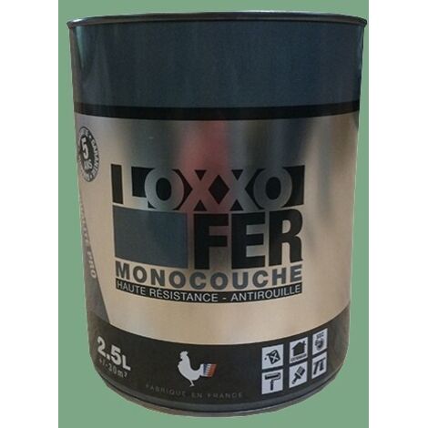 Peinture fer antirouille 2,5 L – Vert pâle – Très résistante – Protection durable pour métaux ferreux et non-ferreux – Loxxo