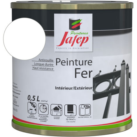 Peinture fer antirouille blanc Jafep