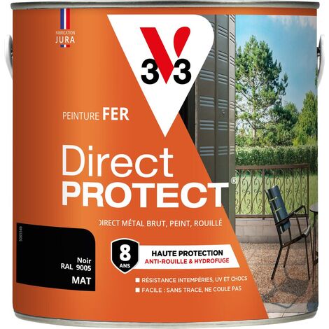 Peinture fer extérieur Direct Protect® V33 Anthracite RAL 7016 Mat 2L