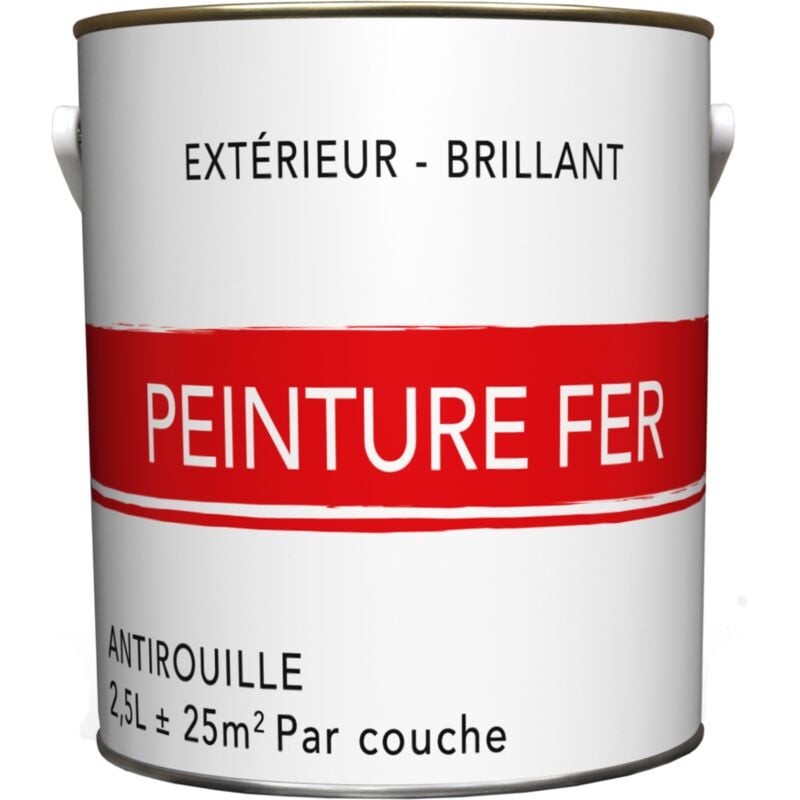 Centrale Brico - Peinture fer extérieur blanc glossy 2.5 l