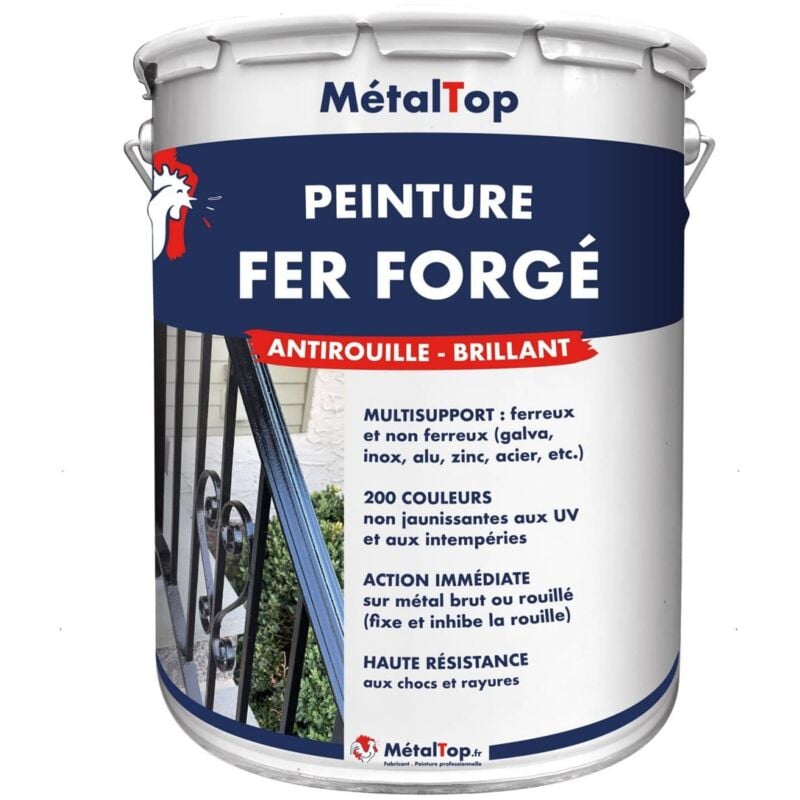 Metaltop - Peinture Fer Forge - Pot 1 l - 6003 - Vert olive