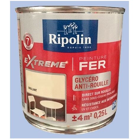 Peinture Ripolin extreme bois bleu lavande satin 2,5 L