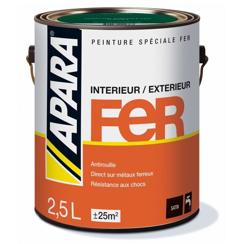 Apara - Peinture Fer Satin ffffff 2.5 litres