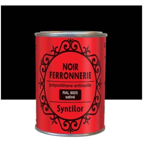 Peinture ferronnerie extérieur, SYNTILOR, 0.25 L noir