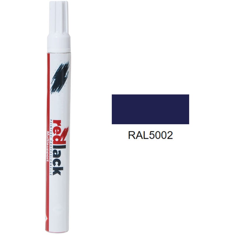 Peinture feutre retouche Bleu outremer ral 5002 Brillant multisupport Redlack