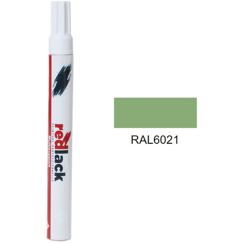 Peinture feutre retouche Vert pâle ral 6021 Satiné multisupport Redlack