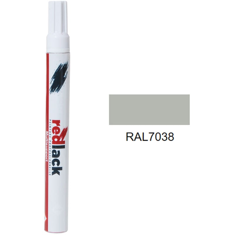 Peinture feutre retouche Gris agate ral 7038 Mat multisupport Redlack
