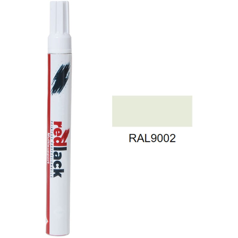 Peinture feutre retouche Blanc gris ral 9002 Mat multisupport Redlack