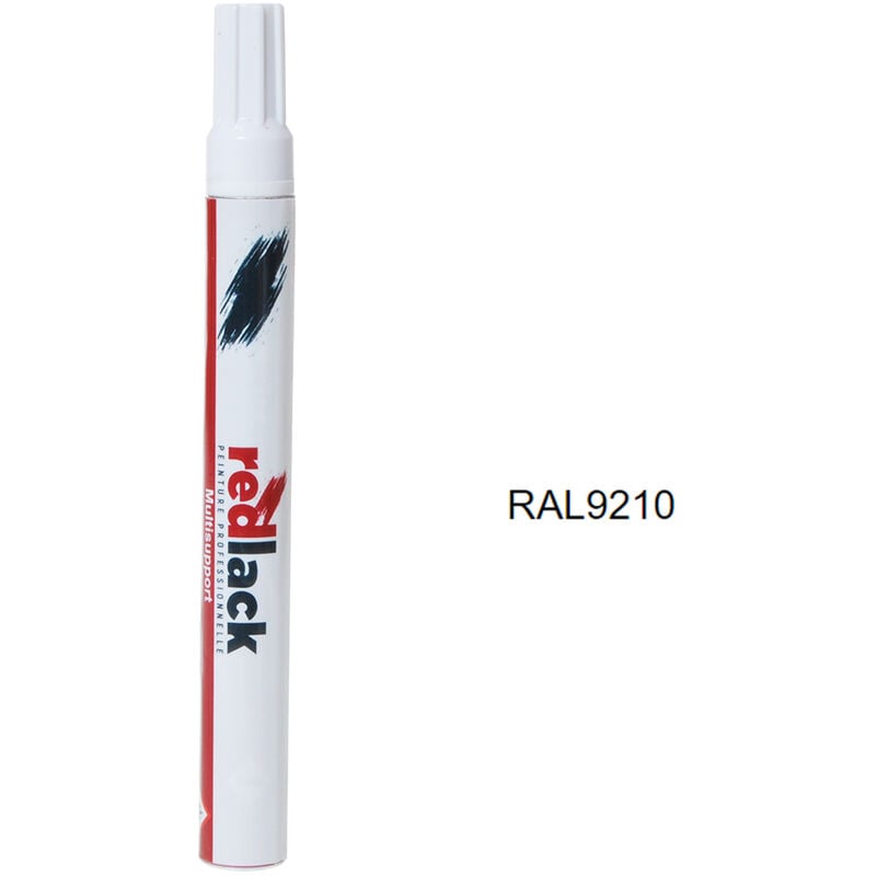 Peinture feutre retouche Blanc 9210 ral 9210 Satiné multisupport Redlack