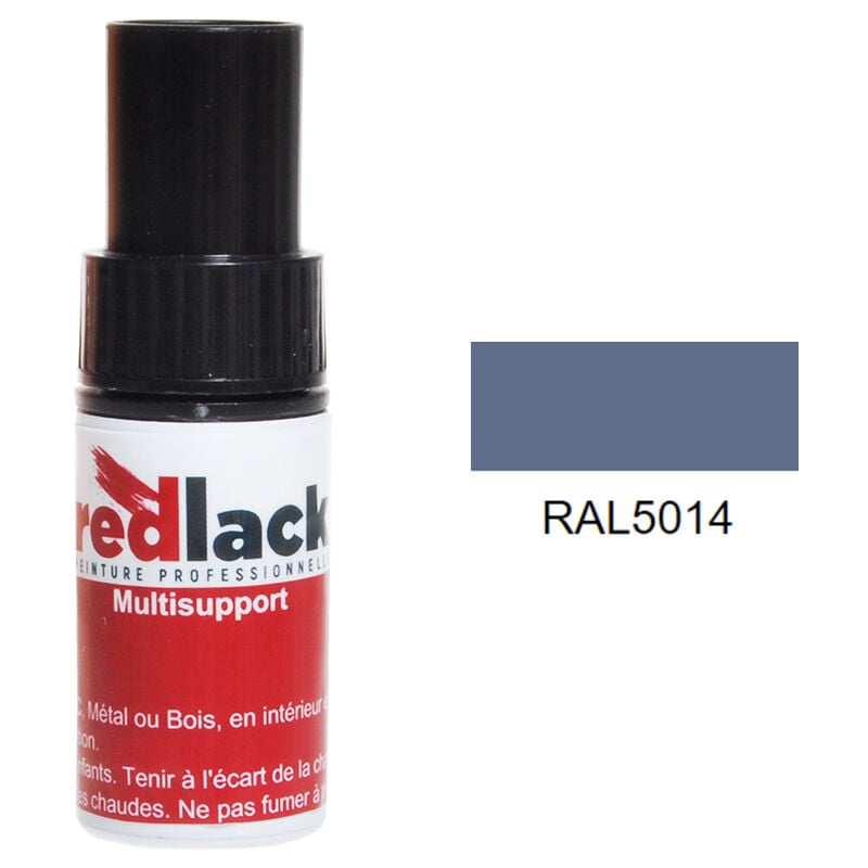 Peinture flacon retouche Bleu pigeon ral 5014 Satiné multisupport Redlack