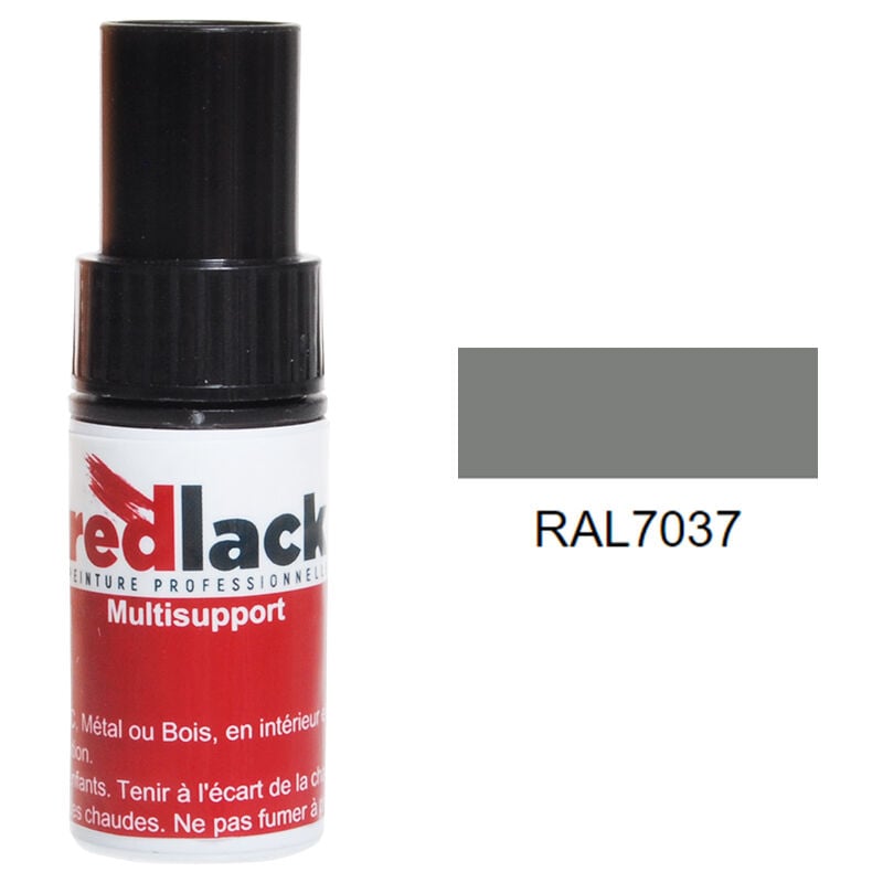 Peinture flacon retouche RAL 7037 Mat multisupport Redlack