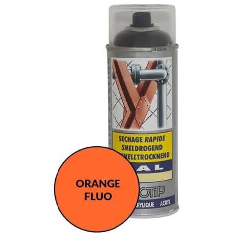 PEINTURE FLUO ROUGE AEROSOL 400ML MOTIP