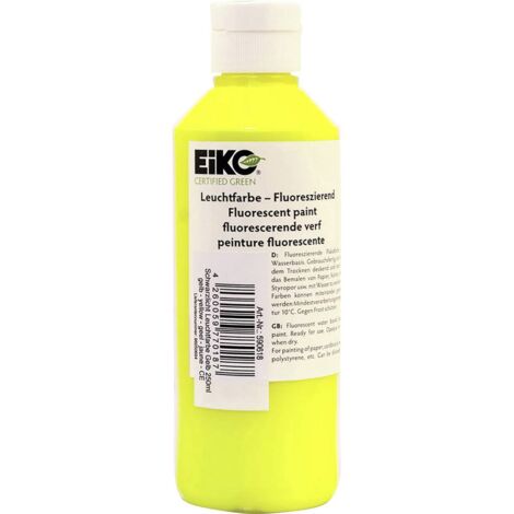 Peinture fluorescente pour lumière noire EiKO jaune 250 ml