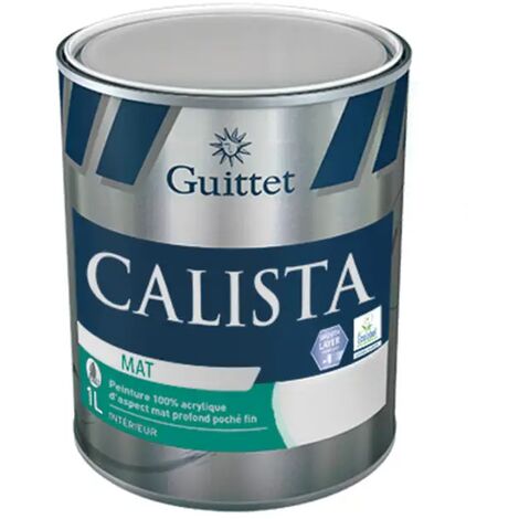 Peinture GUITTET Calista - Mat blanc - 3L - 28455