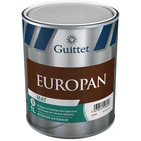 Peinture GUITTET Europan - Mat blanc - 3L - 29651