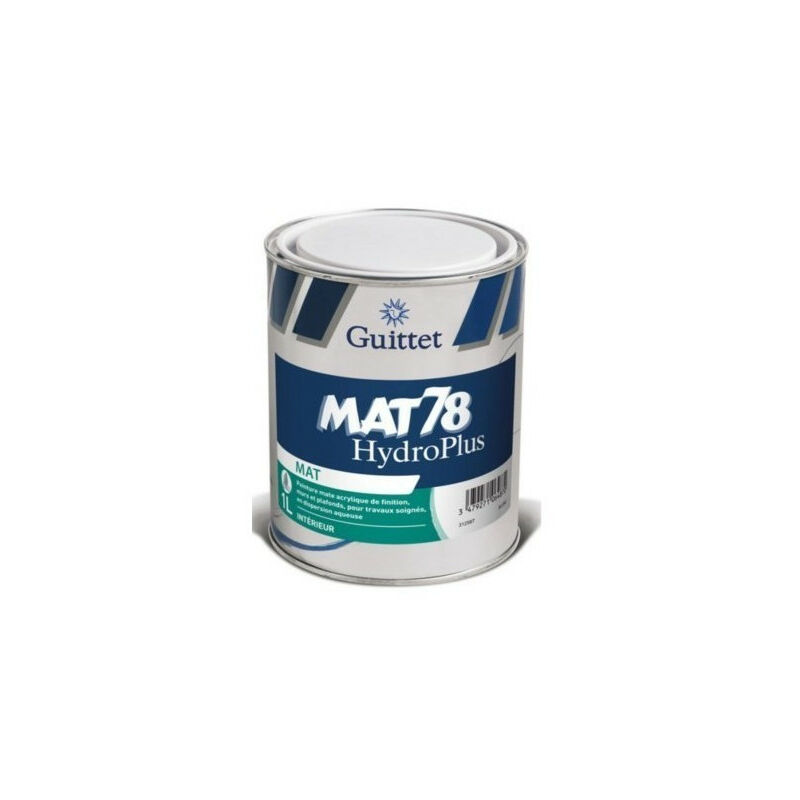 Peinture Mat 78 hydroplus 3 litres blanc Guittet