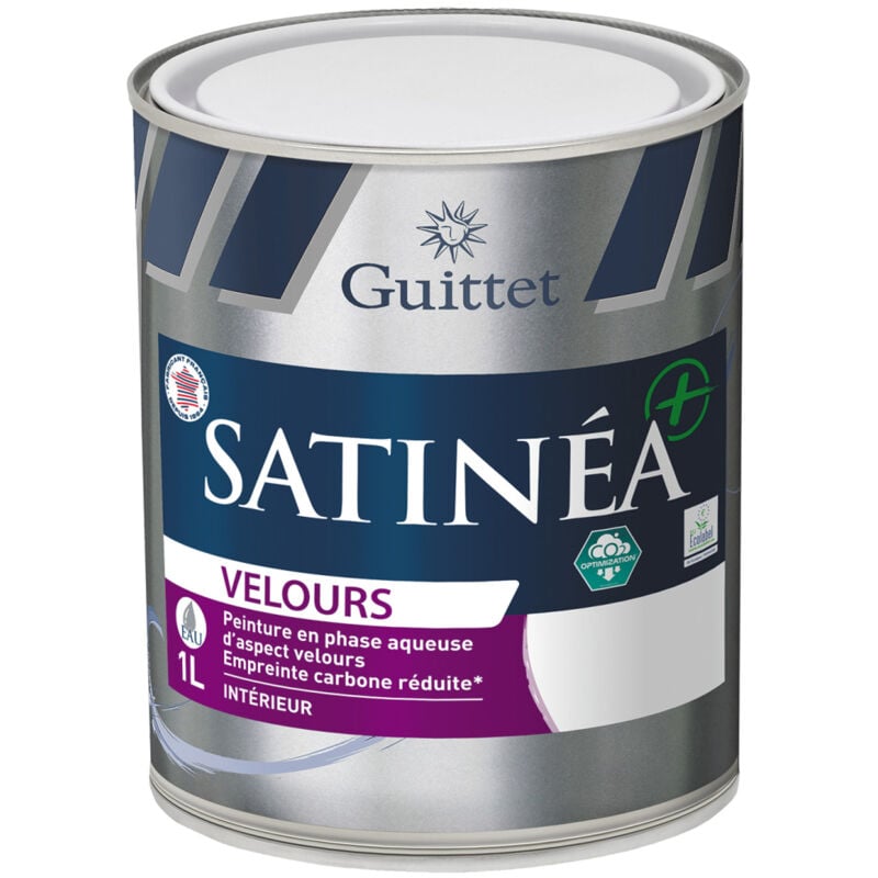 Peinture Guittet Satinéa+ bc velours base GUT0 1L Guittet