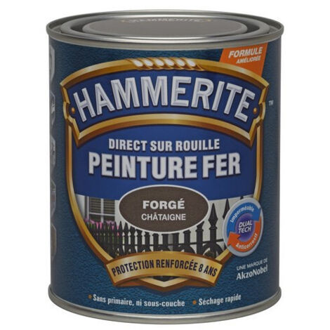 Peinture Hammerite Forge Blanc 0l75 - HAMMERITE