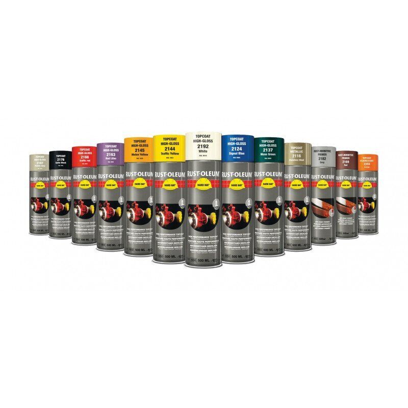 Rust-oleum - Peinture de finition industrielle aérosol Hard Hat ral 7016 Gris anthracite brillant 500ml