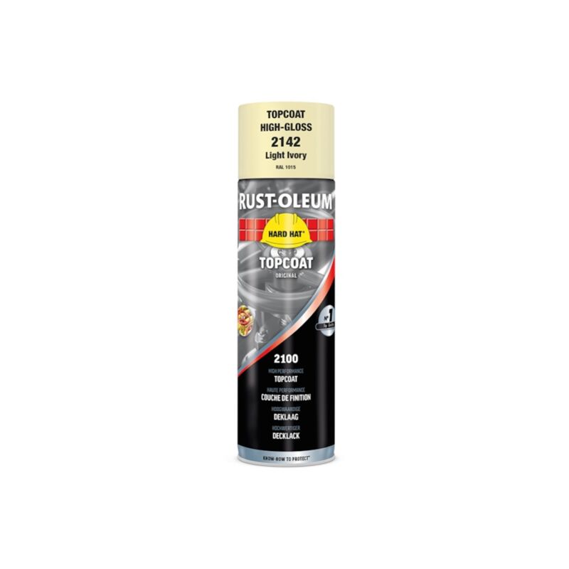 Rust-oleum - Peinture en aérosol hard hat - ivoire clair ral 1015 - brillant - 500 mL