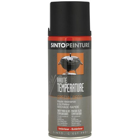 Peinture haute température aérosol noir 400ml - SINTO - 925710