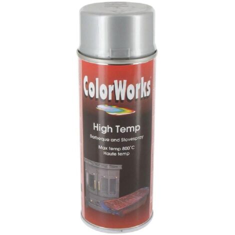 PEINTURE HAUTE TEMPERATURE ARGENT 400ML COLORWORKS