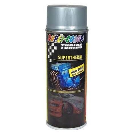 PEINTURE HAUTE TEMPERATURE ARGENT 800°C AEROSOL 150ML DUPLI COLOR