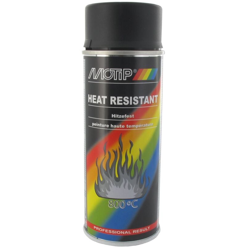 Motip - Peinture haute temperature Noir - 400ml