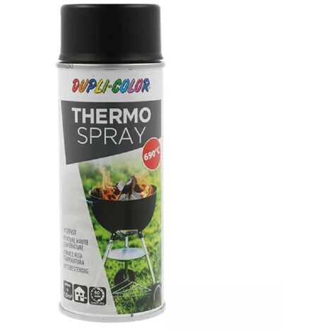 PEINTURE HAUTE TEMPERATURE NOIRE 690°C AEROSOL 400ML DUPLI COLOR