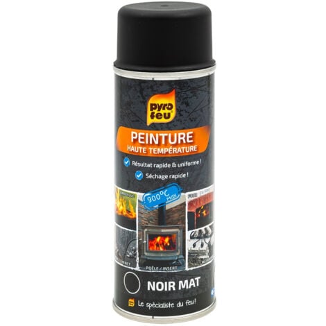 Peinture thermique anthracite PYROFEU, aérosol de 400 ml