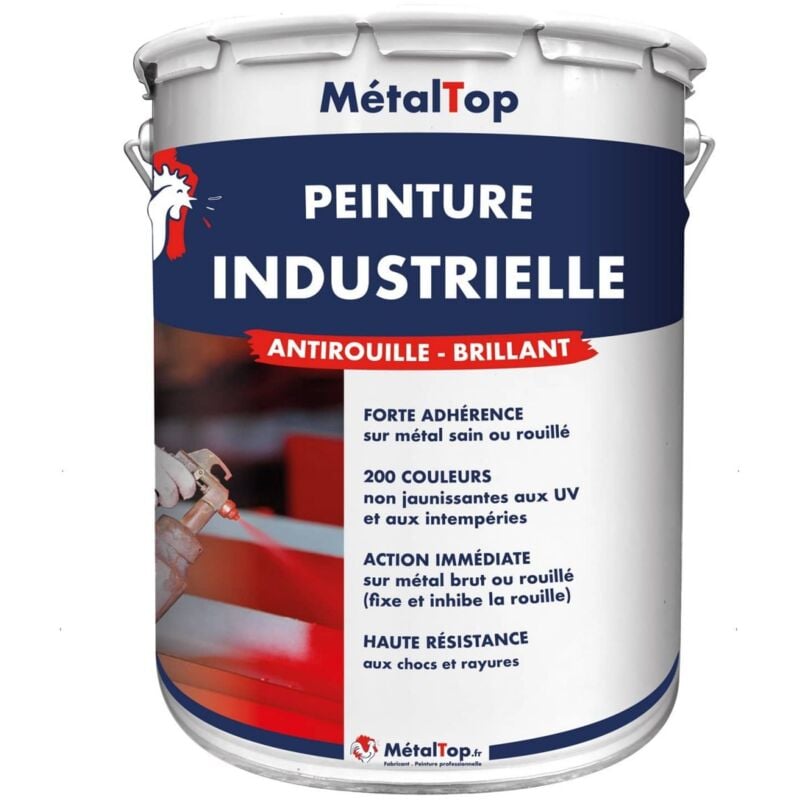 Metaltop - Peinture Industrielle - Pot 1 l - 3017 - Rosé