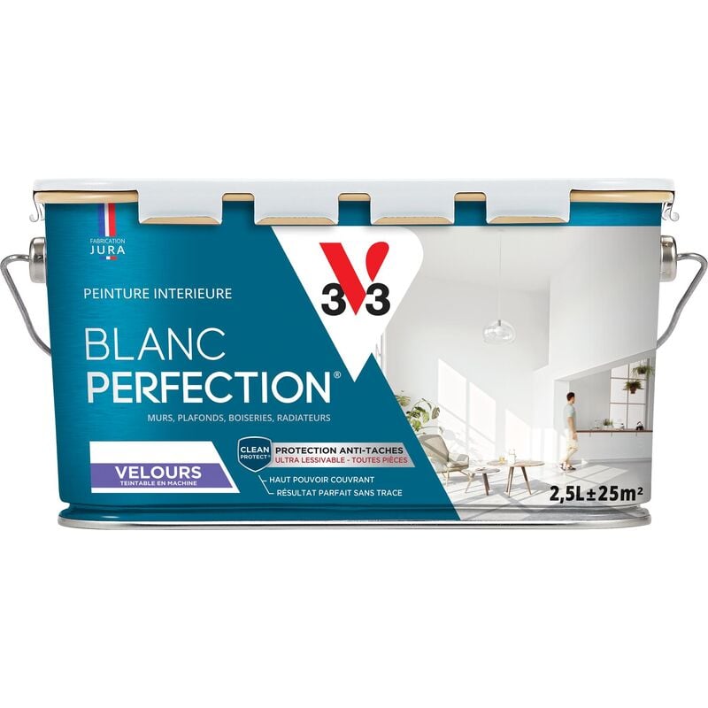 Peinture intérieure Blanc Perfection® V33 Blanc Velours 2,5L