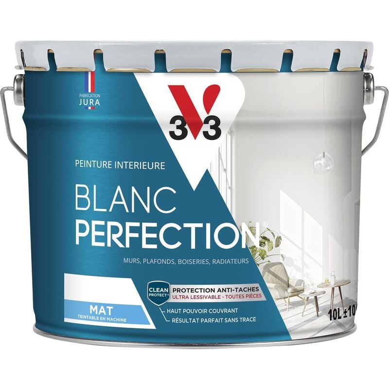 Peinture intérieure Blanc Perfection® V33 Blanc Mat 10L